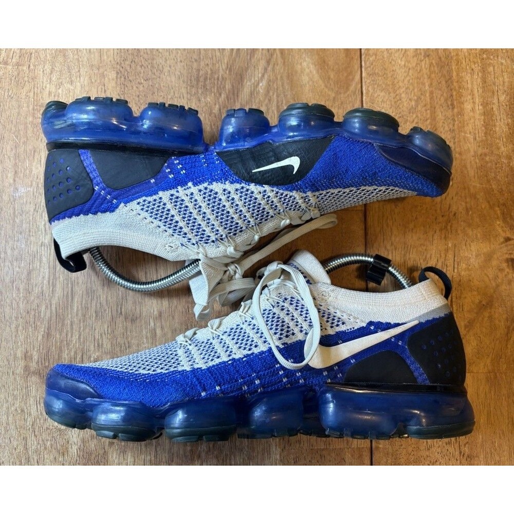 Nike Air VaporMax Flyknit 2 Blue Cream Running Shoes Mens Size 11.5 No Box